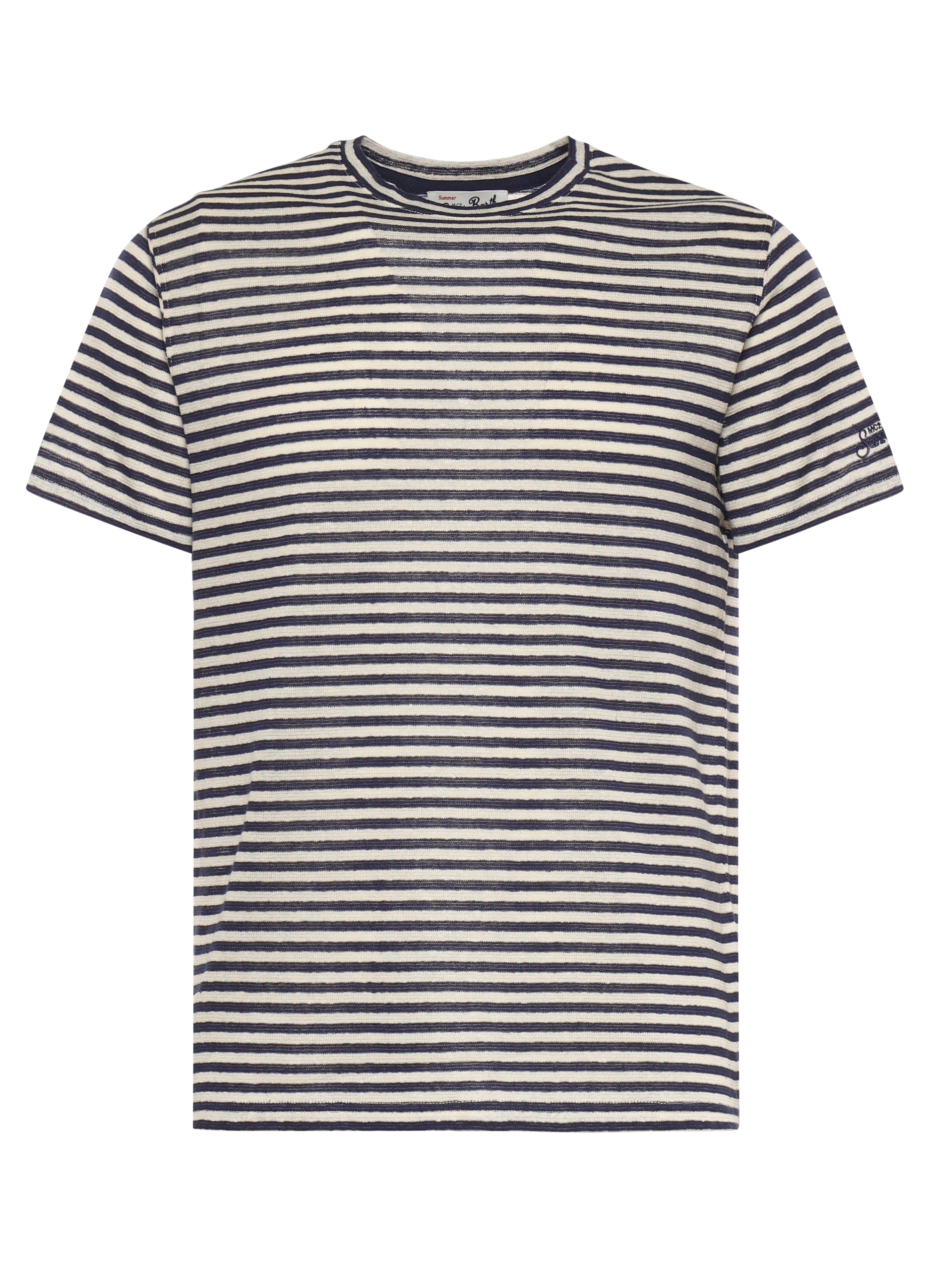 T-shirt Dover in cotone a righe DOV0010 00283L MC2 SAINT BARTH 