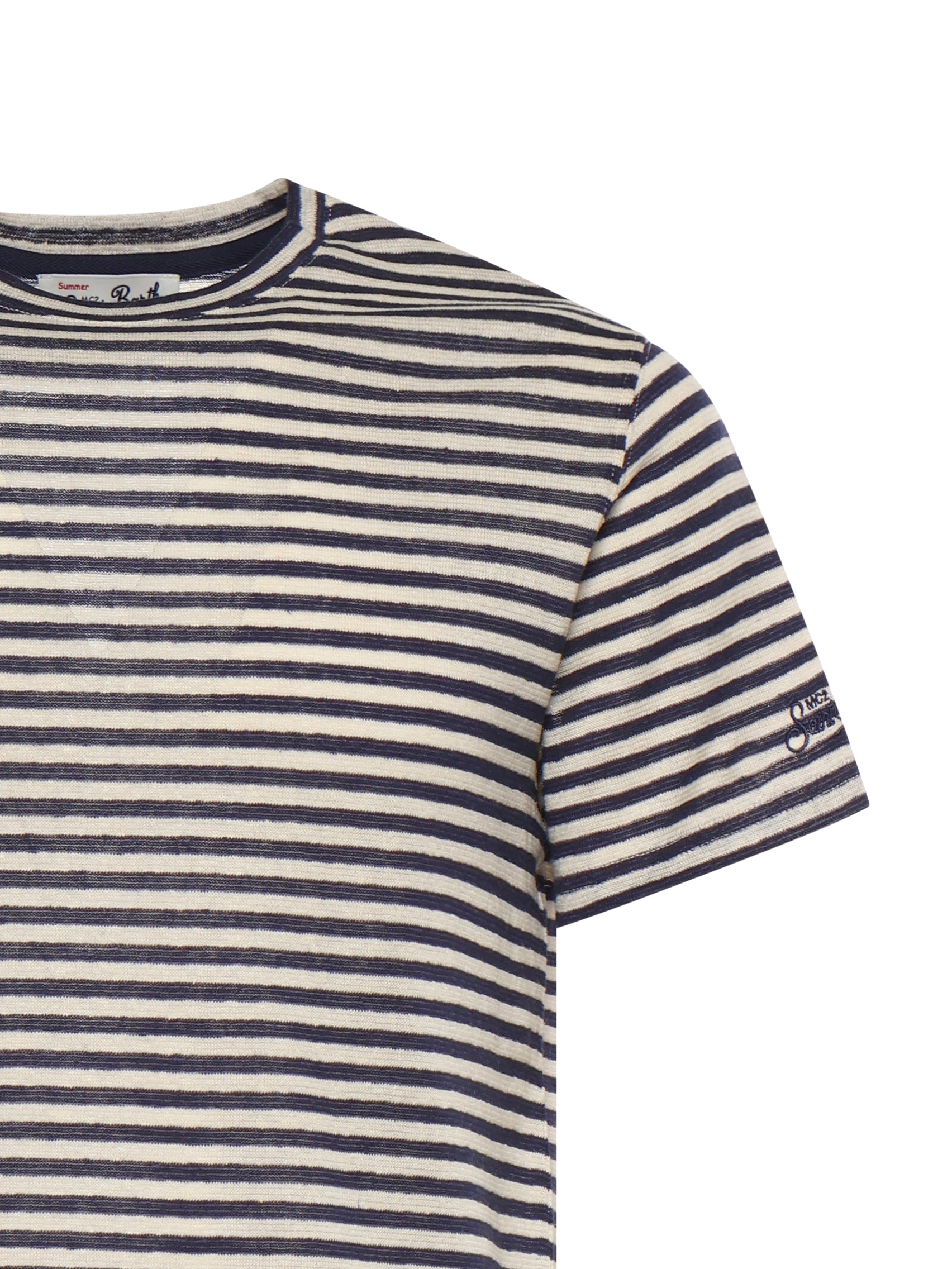 T-shirt Dover in cotone a righe DOV0010 00283L MC2 SAINT BARTH 