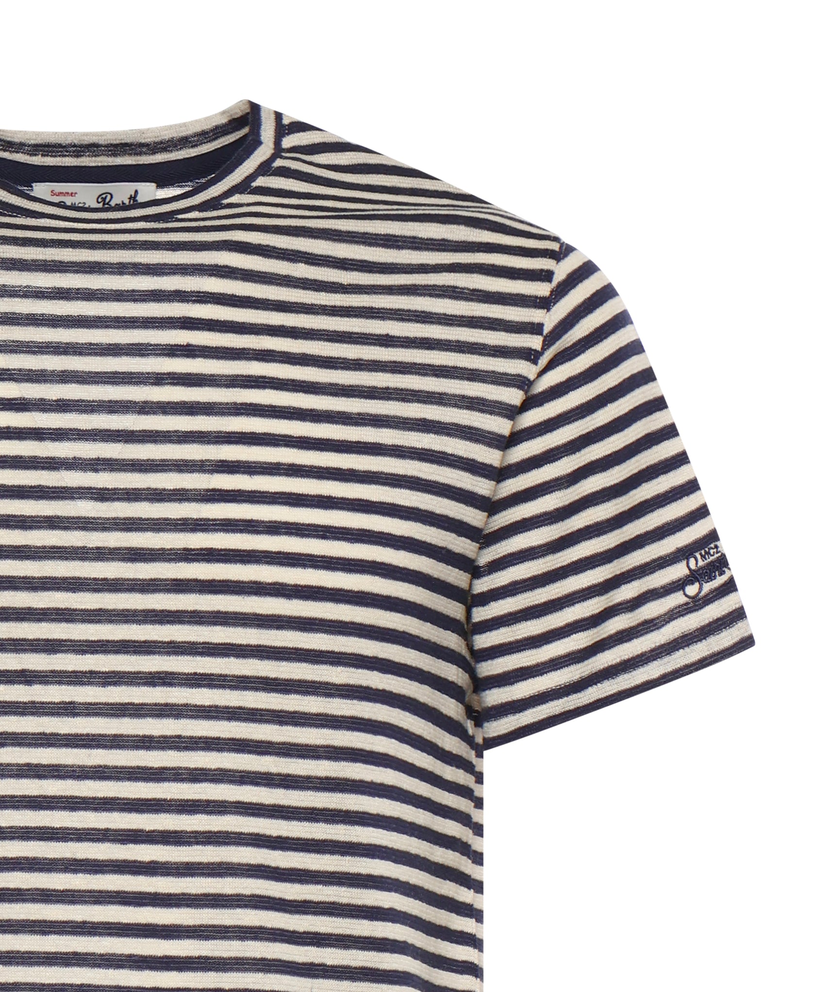 T-shirt Dover in cotone a righe DOV0010 00283L MC2 SAINT BARTH 