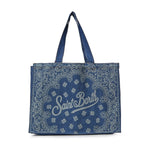 Borsa Essential in denim con stampa bandana EBAGN006 00780L MC2 SAINT BARTH 