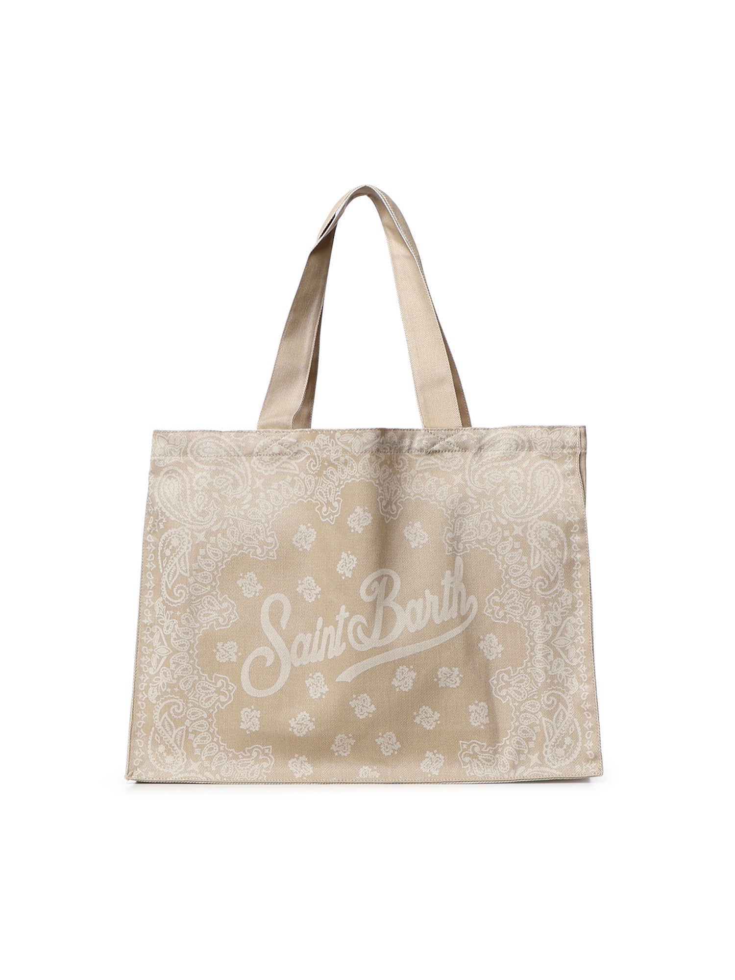 Borsa Essential in denim con stampa bandana EBAGN006 09193L MC2 SAINT BARTH 