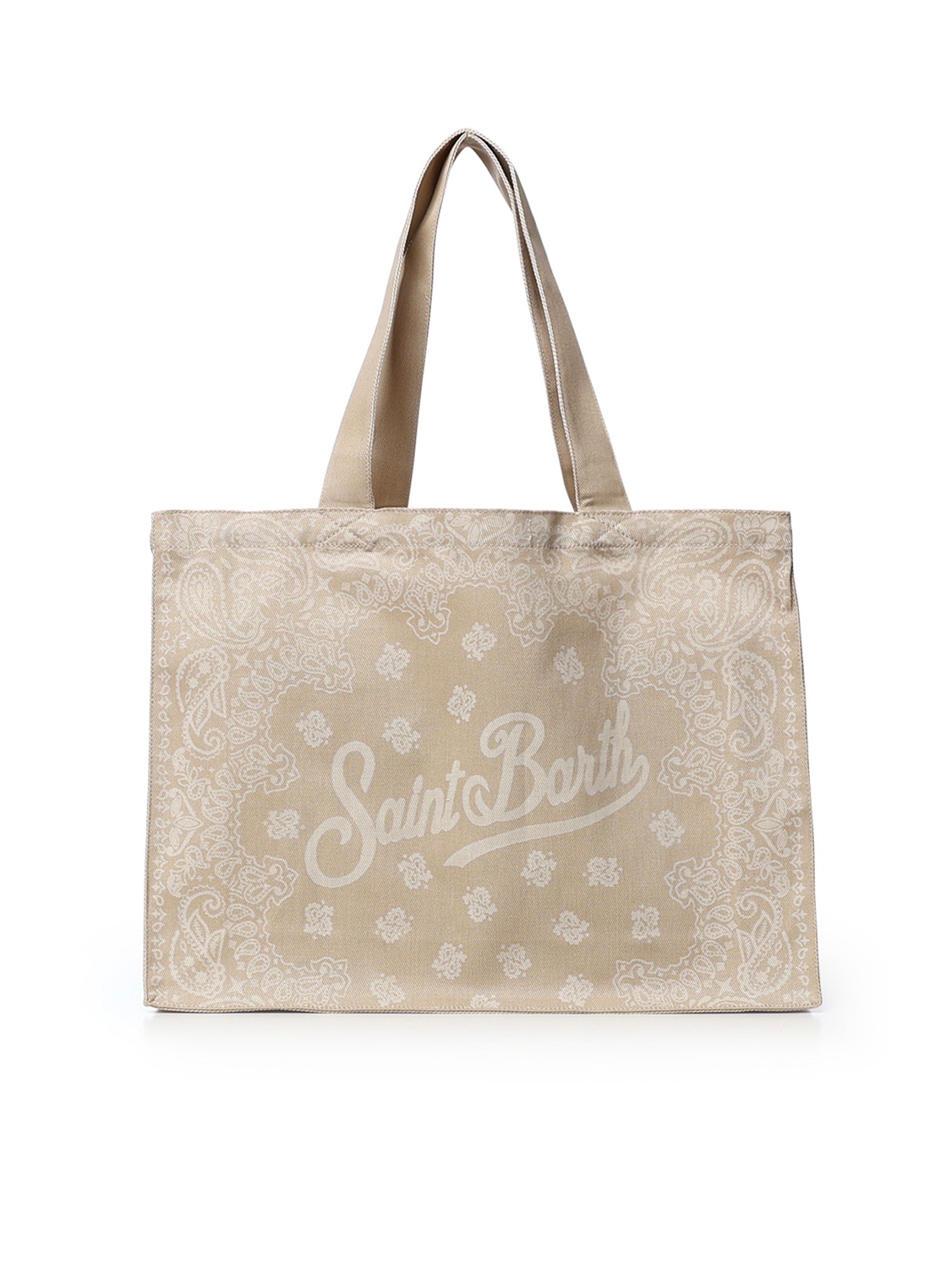 Borsa Essential in denim con stampa bandana EBAGN006 09193L MC2 SAINT BARTH 