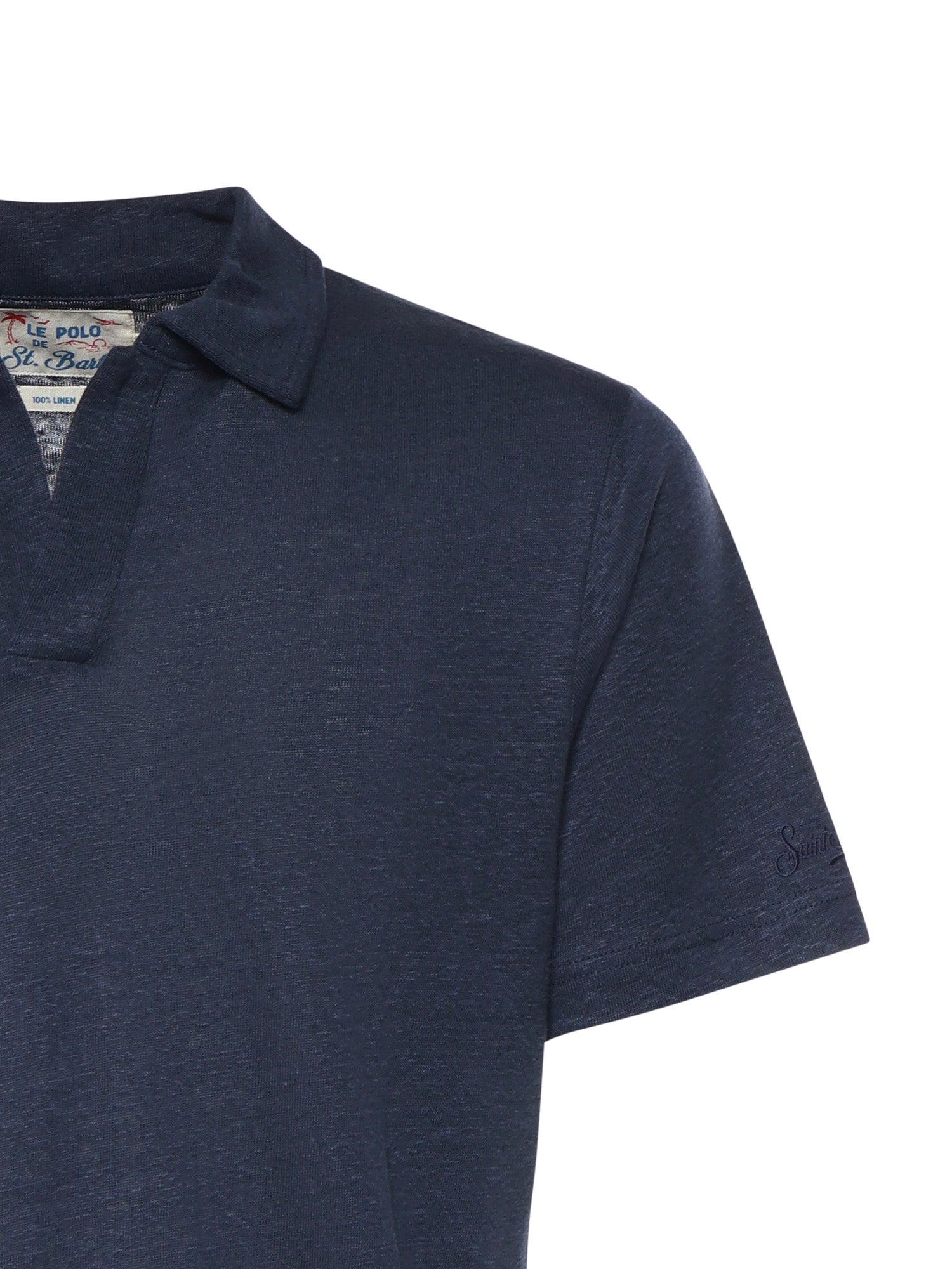 Polo in lino FRS0001 00119L MC2 SAINT BARTH 