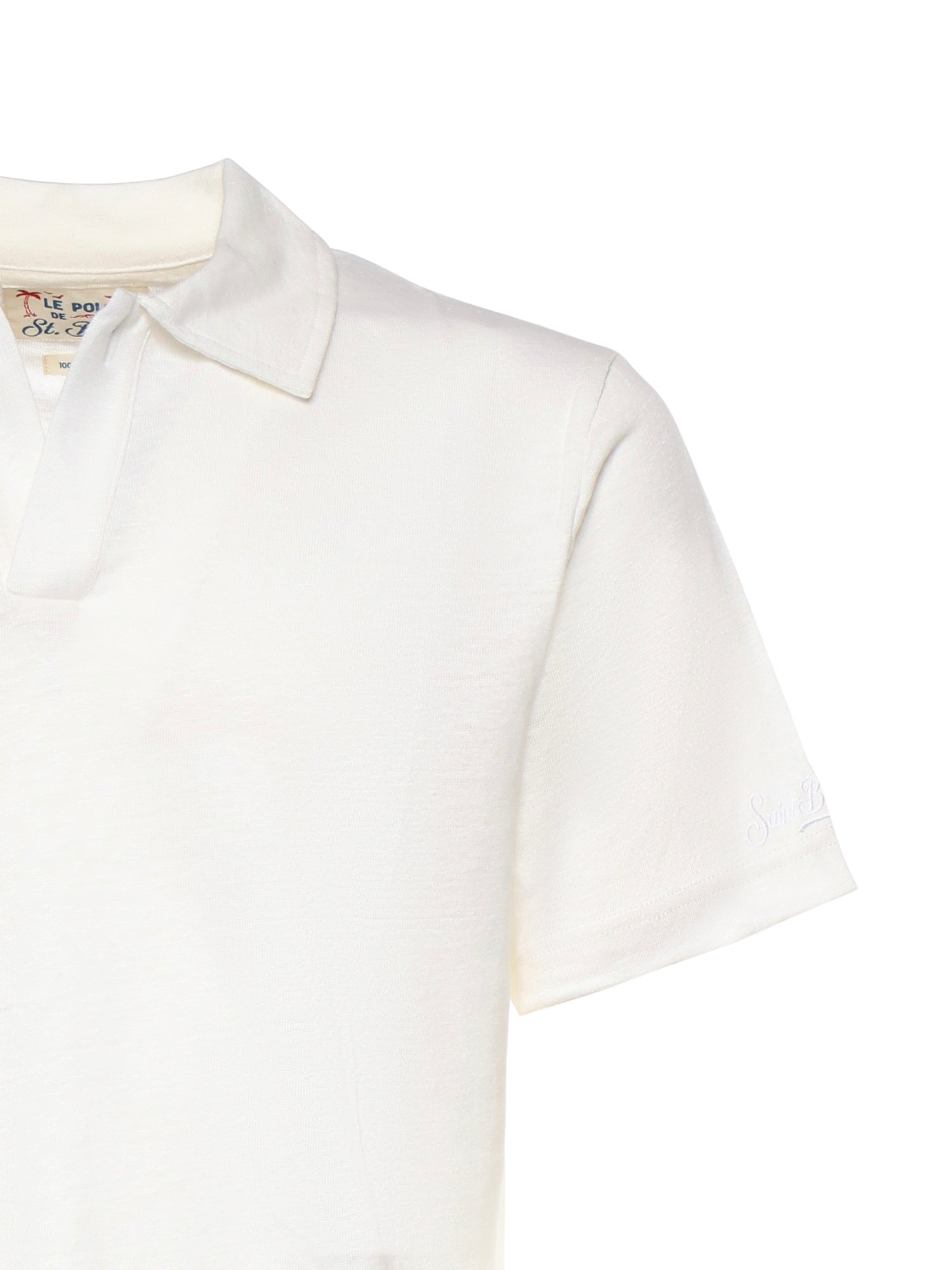 Polo in lino FRS0001 01138L MC2 SAINT BARTH 