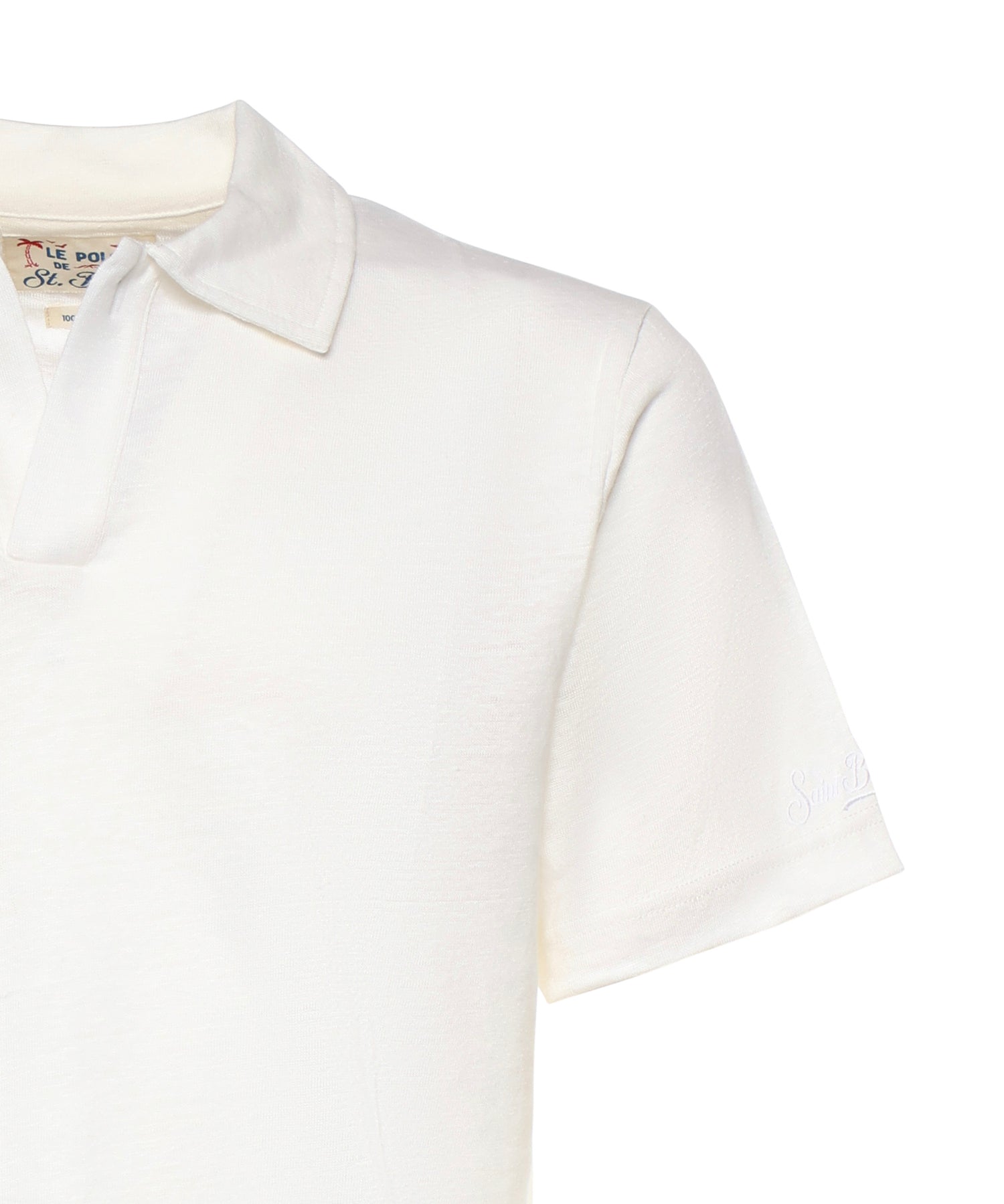 Polo in lino FRS0001 01138L MC2 SAINT BARTH 