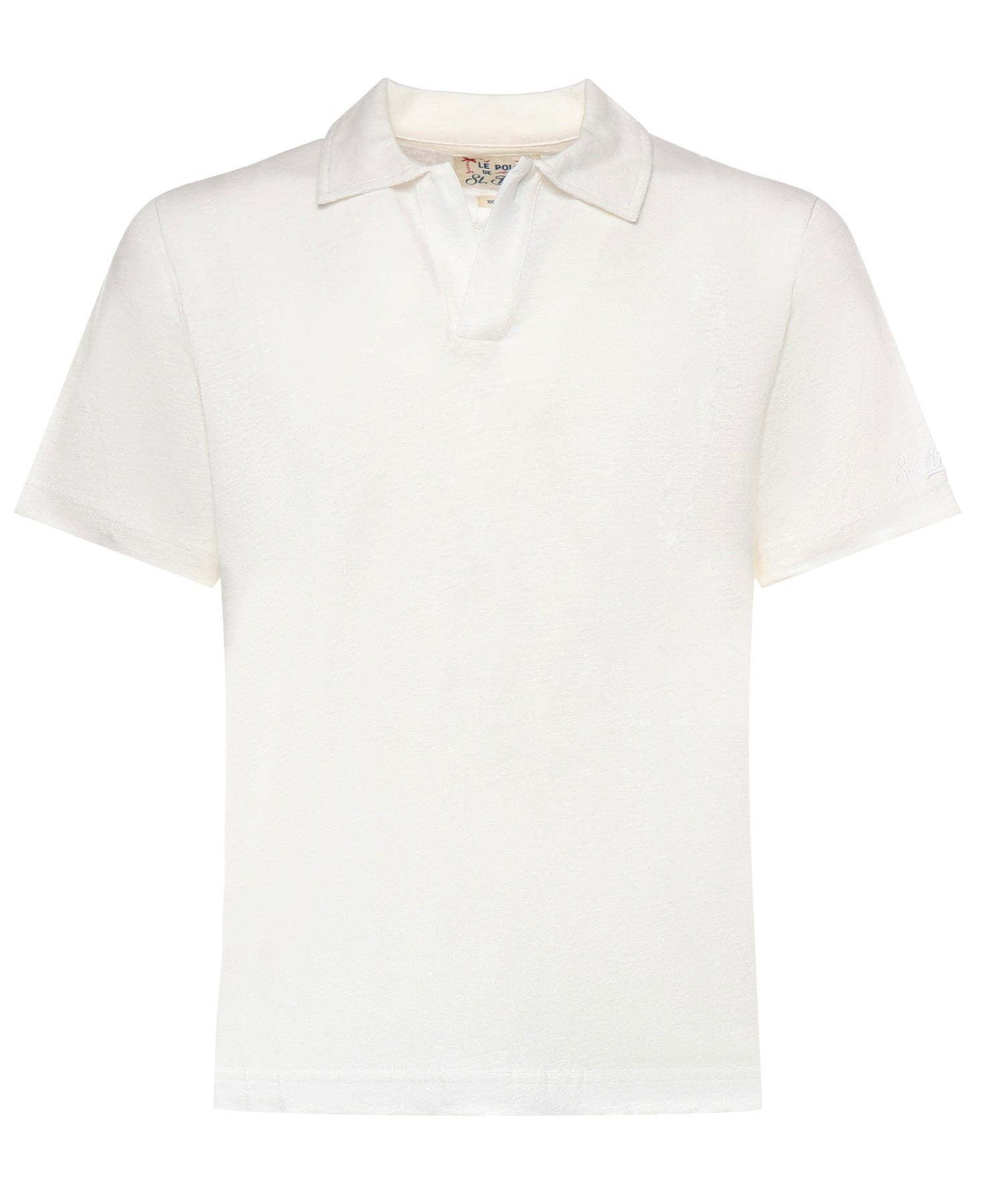 Polo in lino FRS0001 01138L MC2 SAINT BARTH 