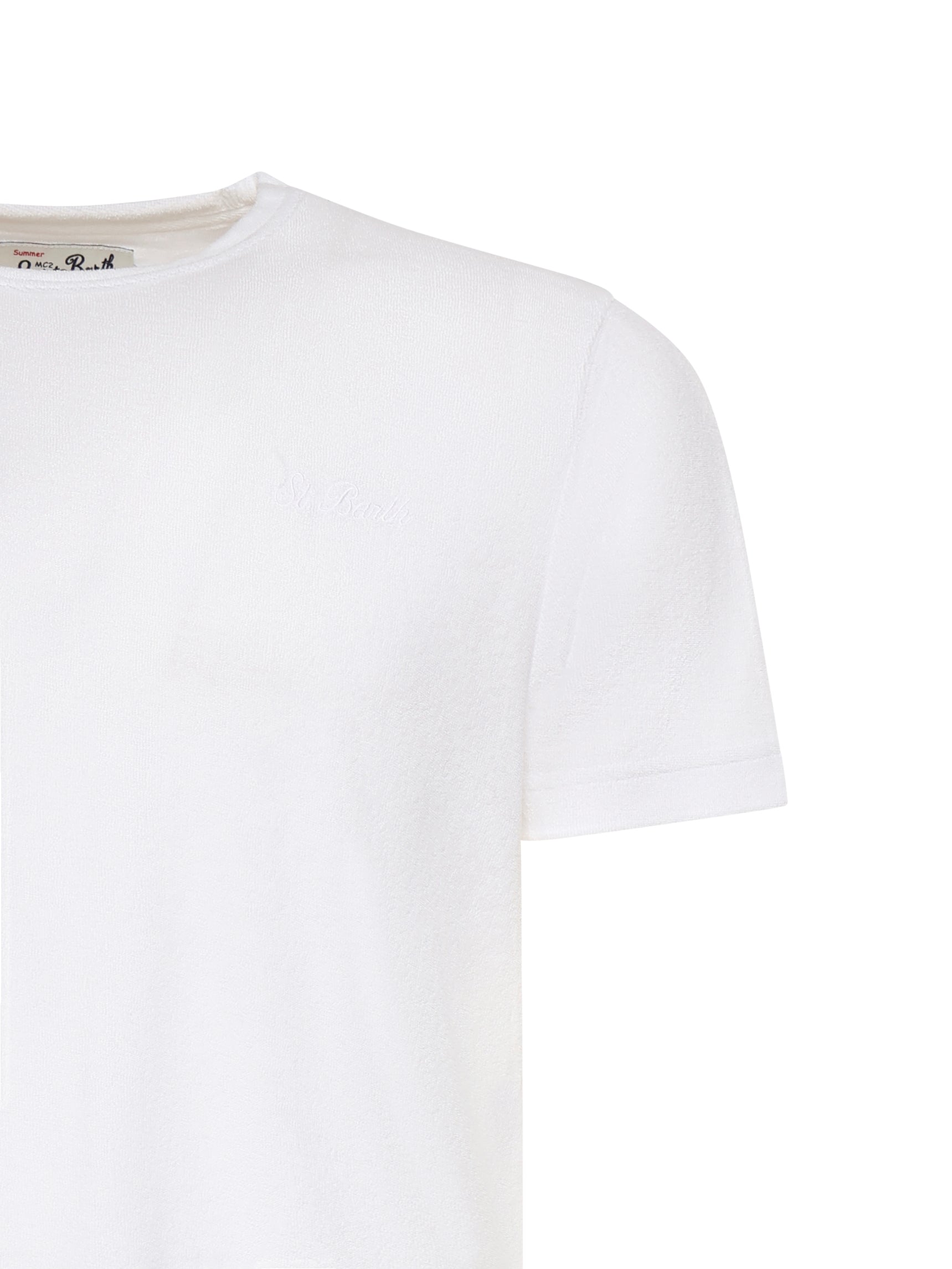 T-shirt in cotone con logo GAR0002 01163L MC2 SAINT BARTH 