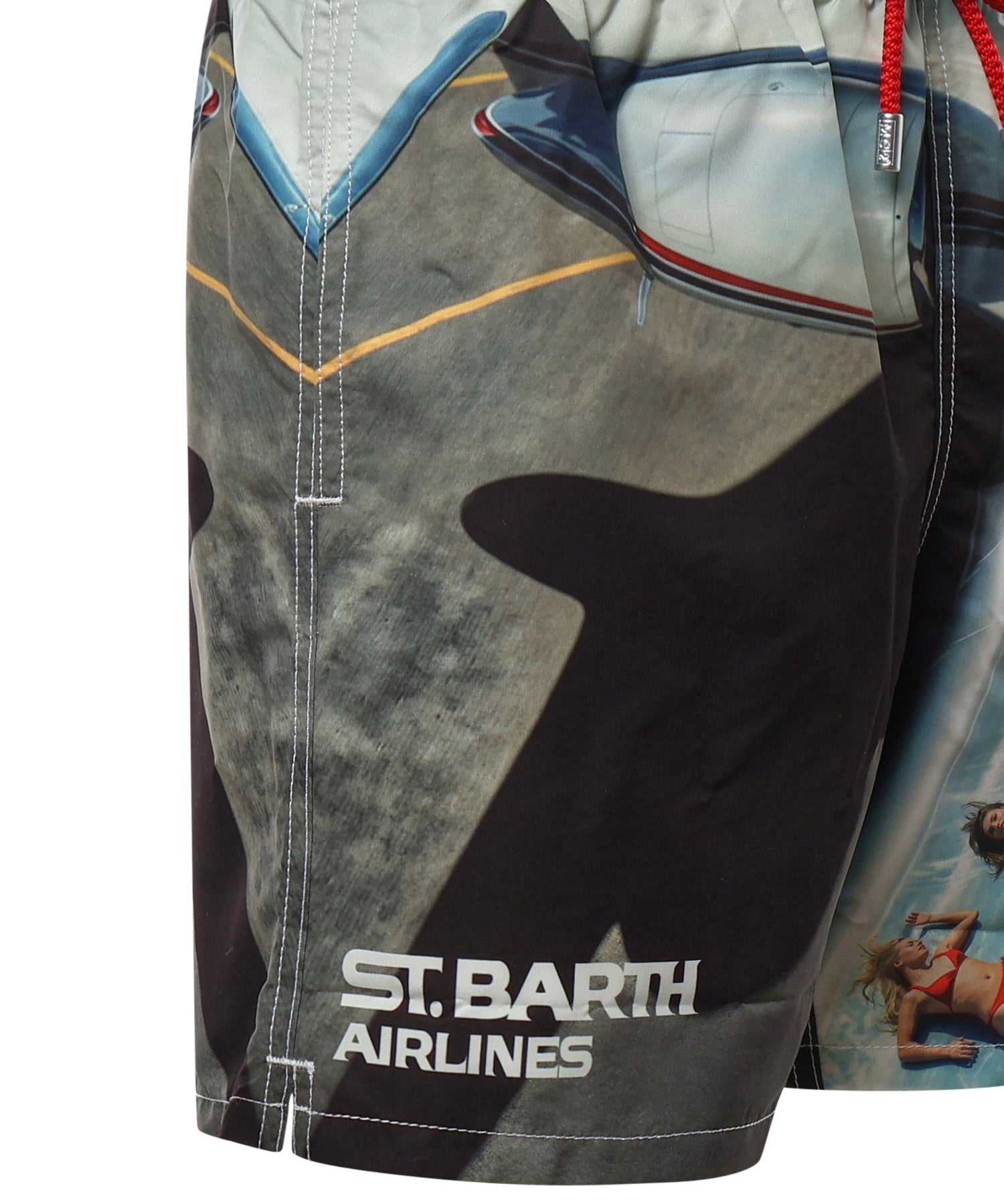 Costume da bagno con stampa GUS0009 01718L MC2 SAINT BARTH 