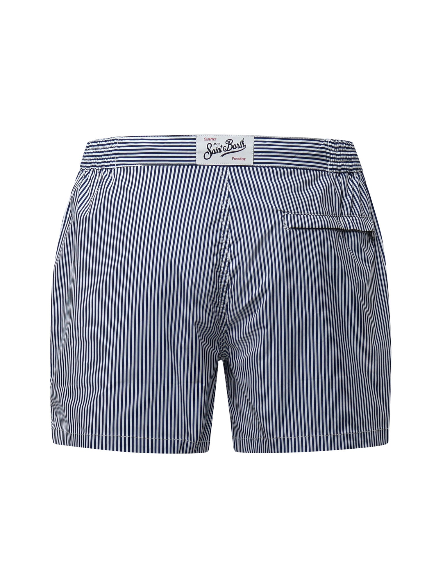 Costume mare a righe con logo HAR0001 04134L MC2 SAINT BARTH 