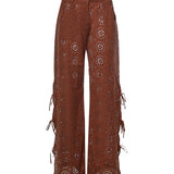 Pantaloni in pizzo KII0001 02230L MC2 SAINT BARTH 
