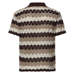 Polo Lala in misto cotone effetto crochet a righe LAA0001 08955L MC2 SAINT BARTH 