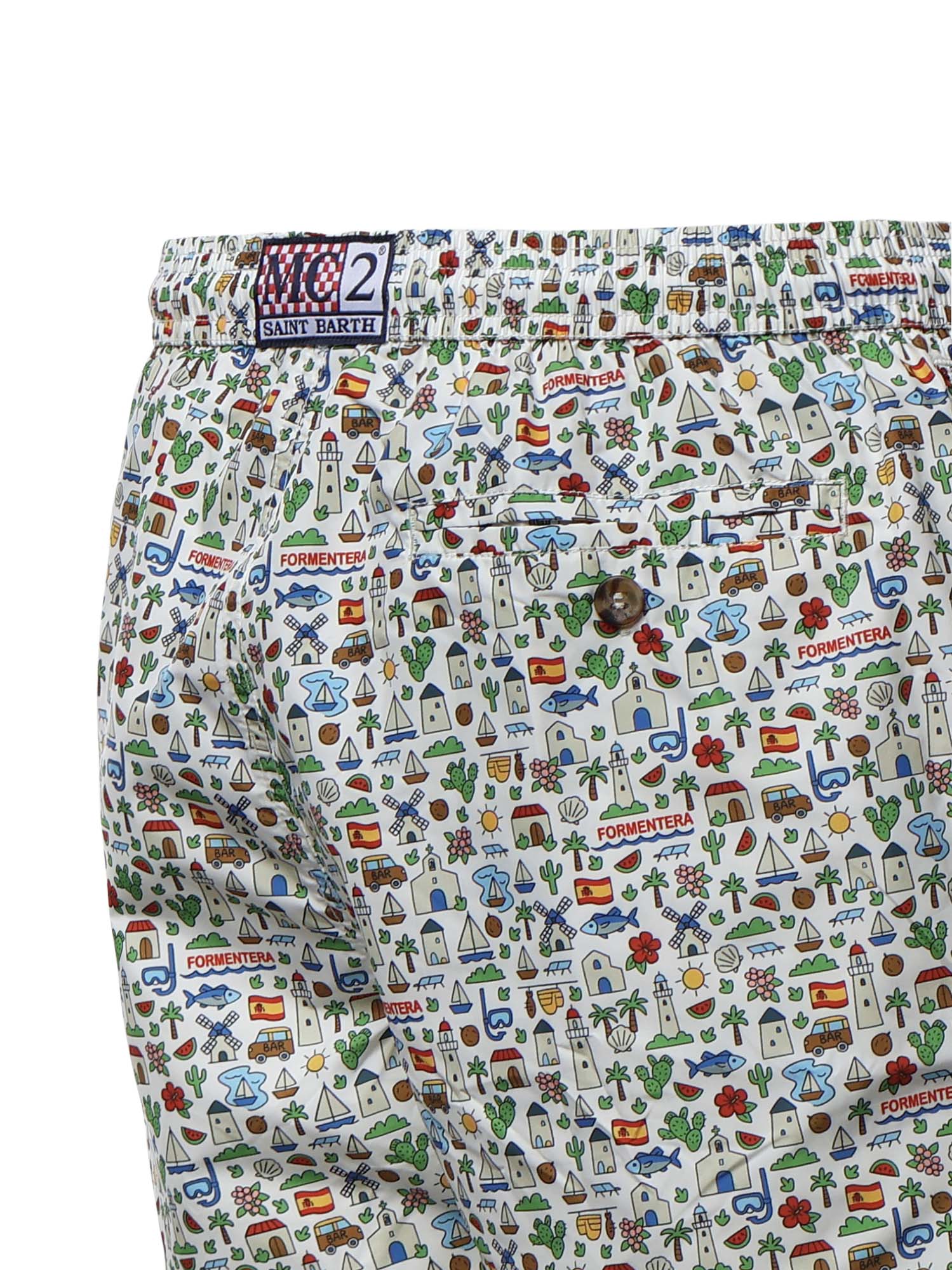 Costume mare con stampa LIG0003 08235L MC2 SAINT BARTH 