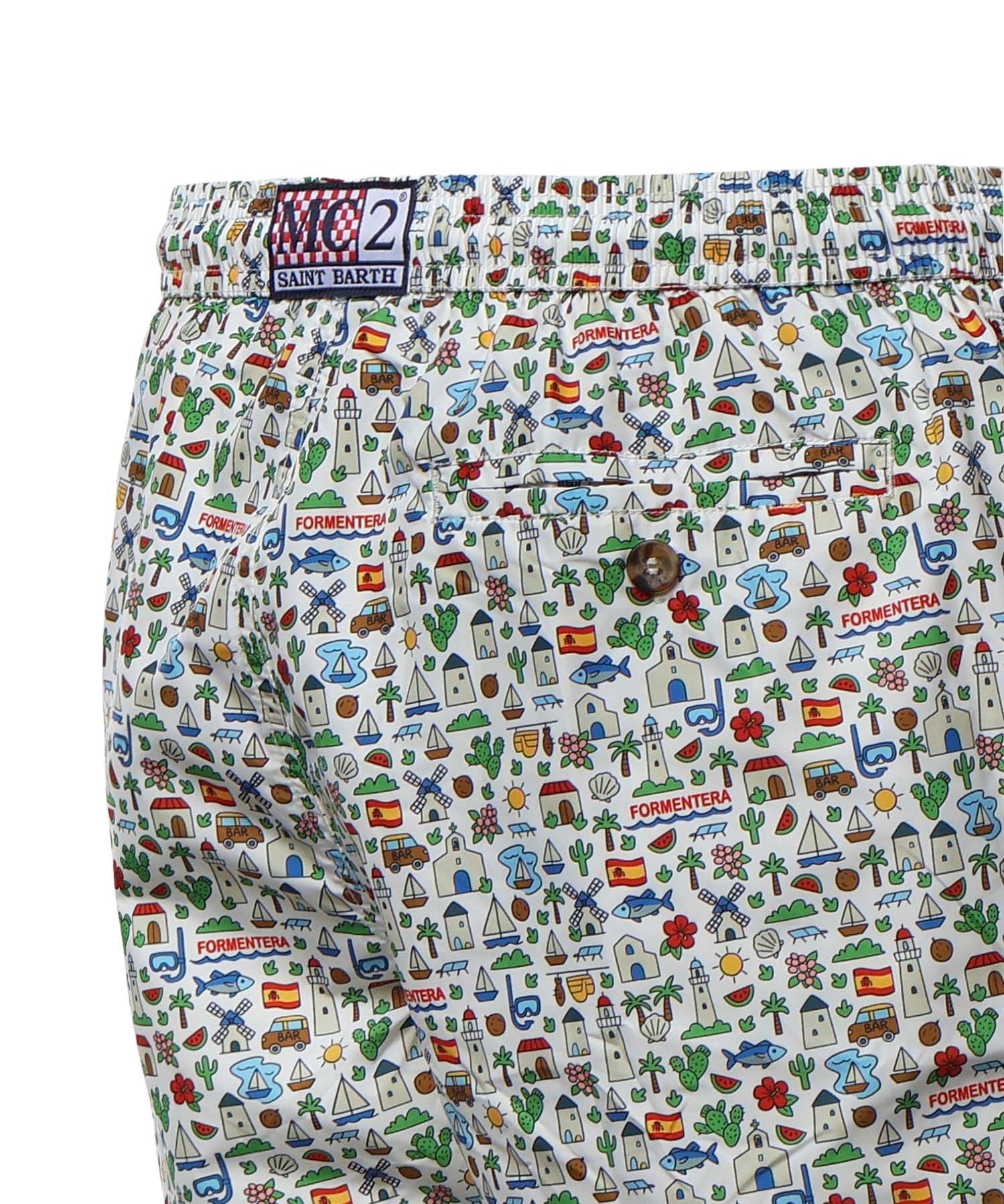 Costume mare con stampa LIG0003 08235L MC2 SAINT BARTH 