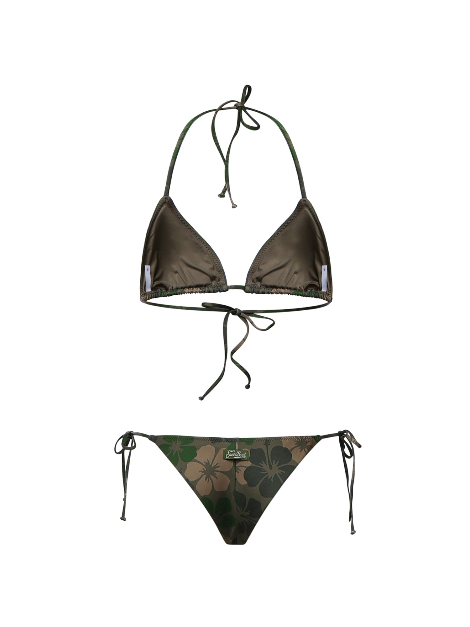 Bikini triangolo con fantasia camouflage MALE002 03189L MC2 SAINT BARTH 