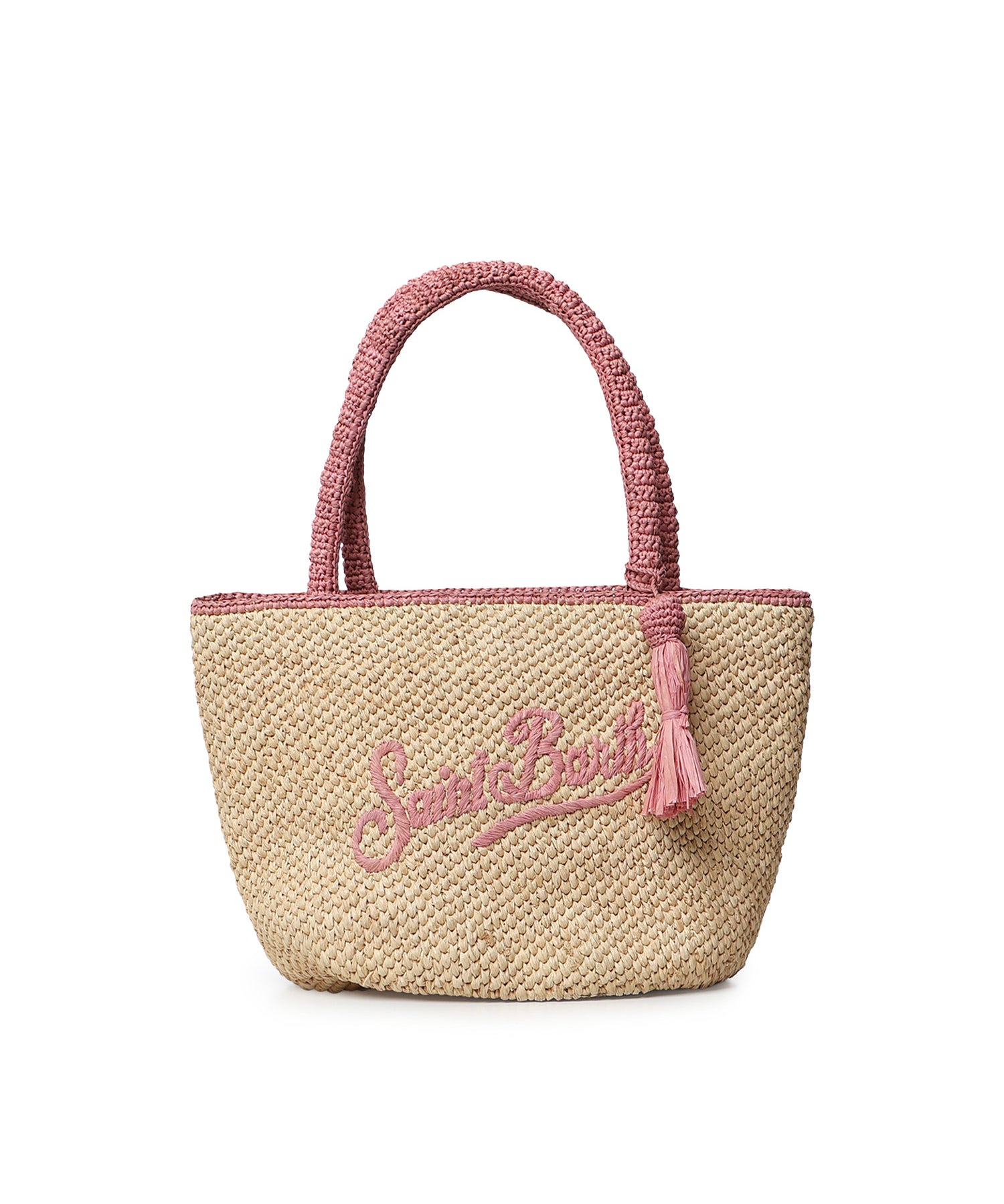 Borsa Marcy in raffia con nappetta e logo MARR001 00415L MC2 SAINT BARTH 