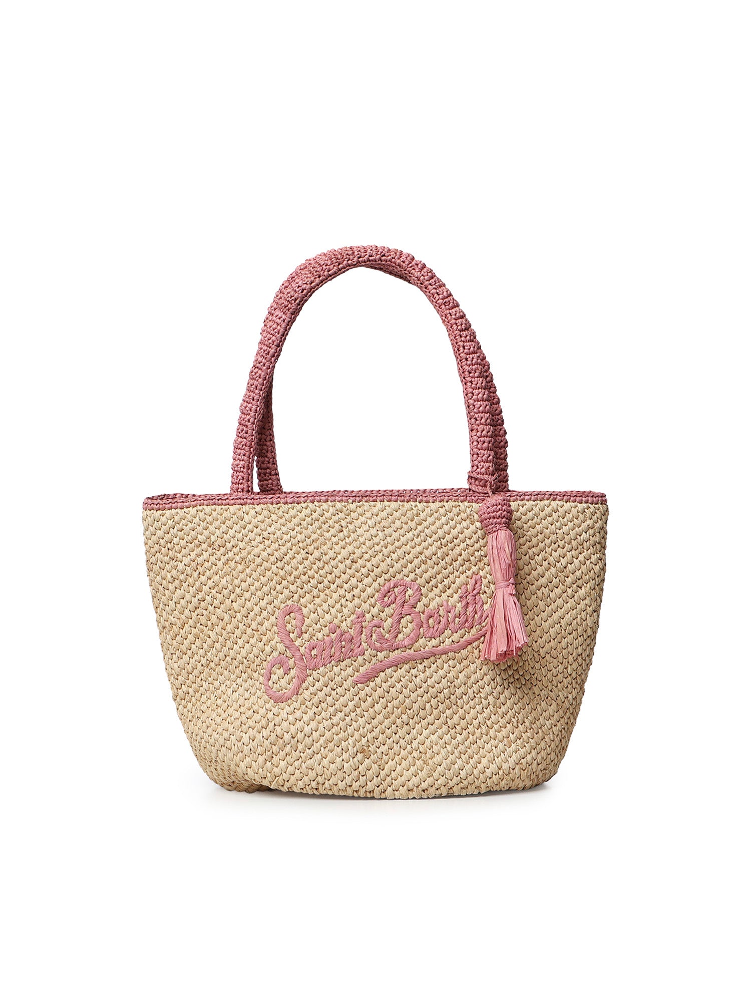 Borsa Marcy in raffia con nappetta e logo MARR001 00415L MC2 SAINT BARTH 
