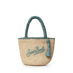 Borsa Marcy medium in raffia con logo MARR002 00221L MC2 SAINT BARTH 