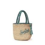 Borsa Marcy medium in raffia con logo MARR002 00221L MC2 SAINT BARTH 