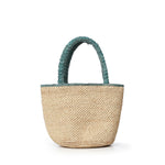 Borsa Marcy medium in raffia con logo MARR002 00221L MC2 SAINT BARTH 