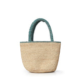 Borsa Marcy medium in raffia con logo MARR002 00221L MC2 SAINT BARTH 