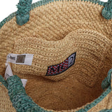 Borsa Marcy medium in raffia con logo MARR002 00221L MC2 SAINT BARTH 