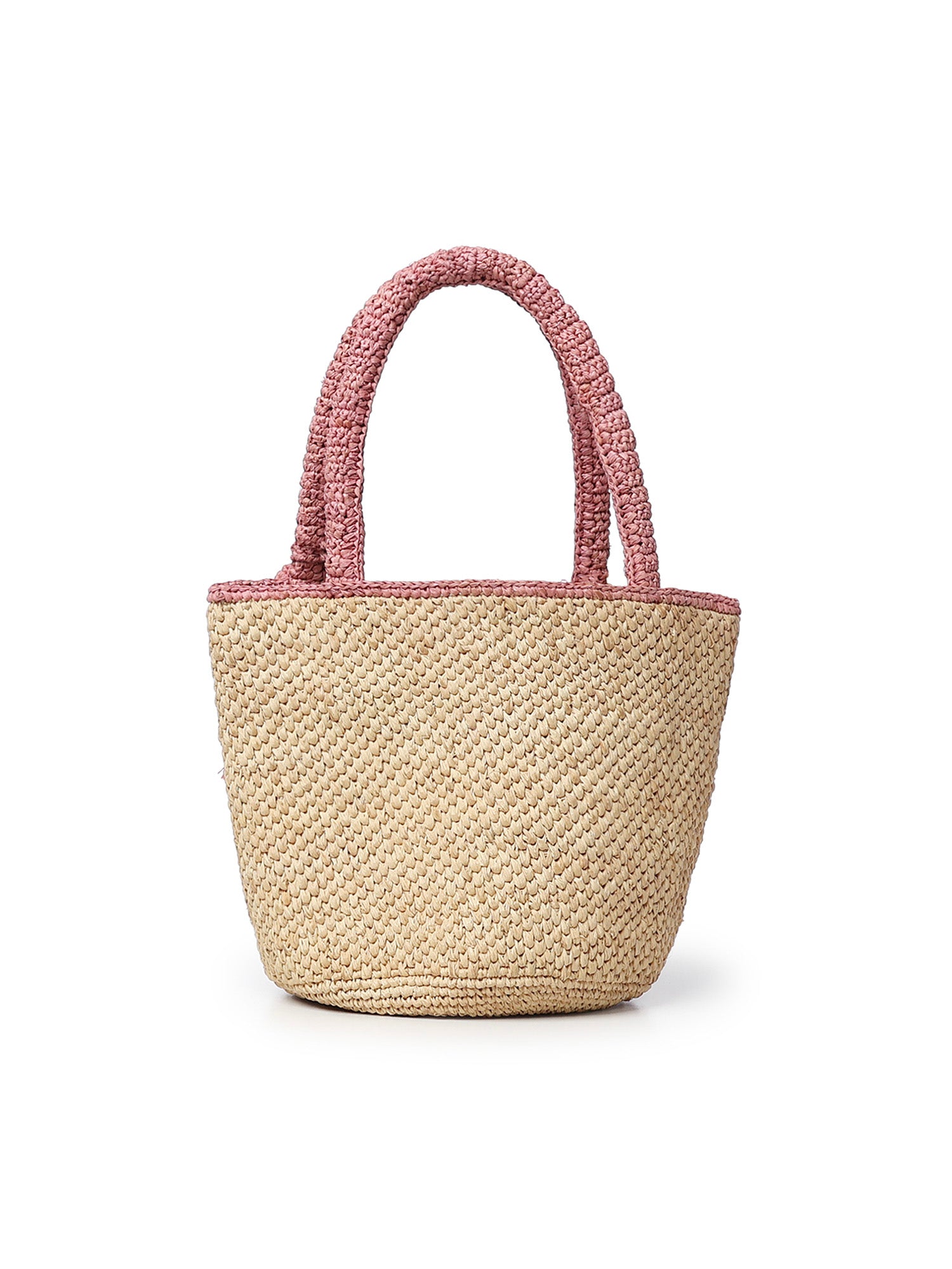 Borsa Marcy medium in raffia con logo MARR002 00415L MC2 SAINT BARTH 