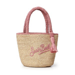 Borsa Marcy medium in raffia con logo MARR002 00415L MC2 SAINT BARTH 