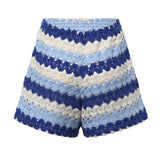 Shorts Meave in crochet a righe MEA002 00585L MC2 SAINT BARTH 
