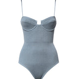 Costume intero in tessuto crinkle MEDE003 00035L MC2 SAINT BARTH 