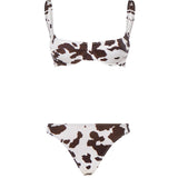 Bikini con stampa muccata NAM0002 00961L MC2 SAINT BARTH 