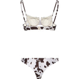 Bikini con stampa muccata NAM0002 00961L MC2 SAINT BARTH 