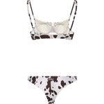 Bikini con stampa muccata NAM0002 00961L MC2 SAINT BARTH 