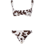Bikini con stampa muccata NAM0002 00961L MC2 SAINT BARTH 