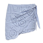 Minigonna Nyra in sangallo<BR/> NYR0001 01433L MC2 SAINT BARTH 