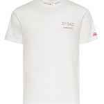 T-shirt in cotone con ricamo POT0001 00163L MC2 SAINT BARTH 