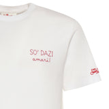 T-shirt in cotone con ricamo POT0001 00163L MC2 SAINT BARTH 