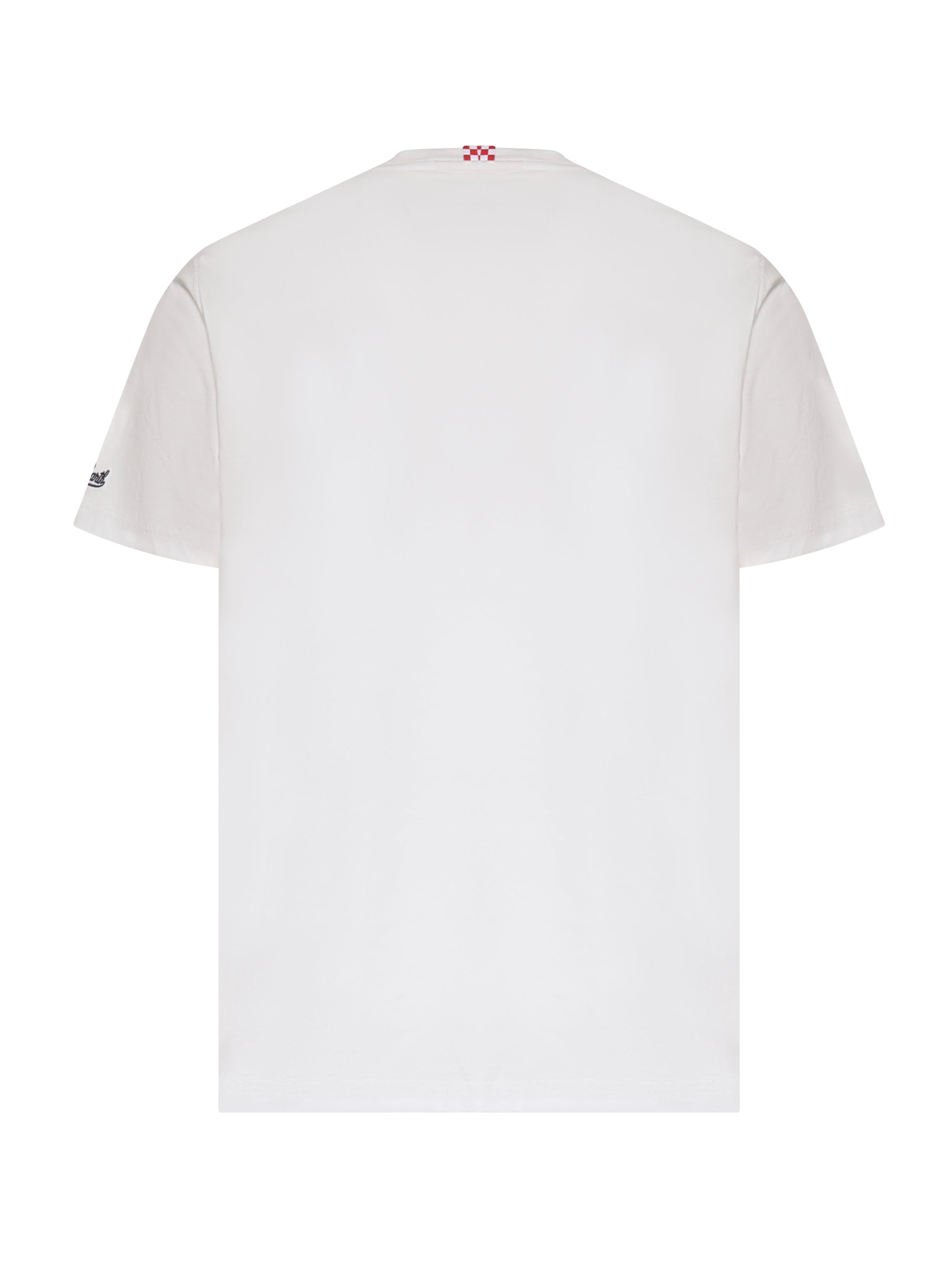 T-shirt in cotone con ricamo POT0001 04379L MC2 SAINT BARTH 