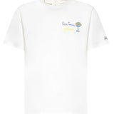 T-shirt in cotone con ricamo POT0001 04462L MC2 SAINT BARTH 