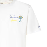 T-shirt in cotone con ricamo POT0001 04462L MC2 SAINT BARTH 