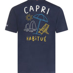 T-shirt con ricamo in cotone PRL0002 02502L MC2 SAINT BARTH 