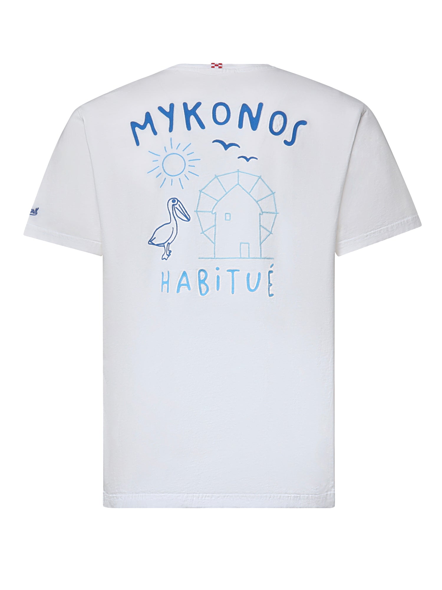 T-shirt con ricamo in cotone PRL0002 02506L MC2 SAINT BARTH 