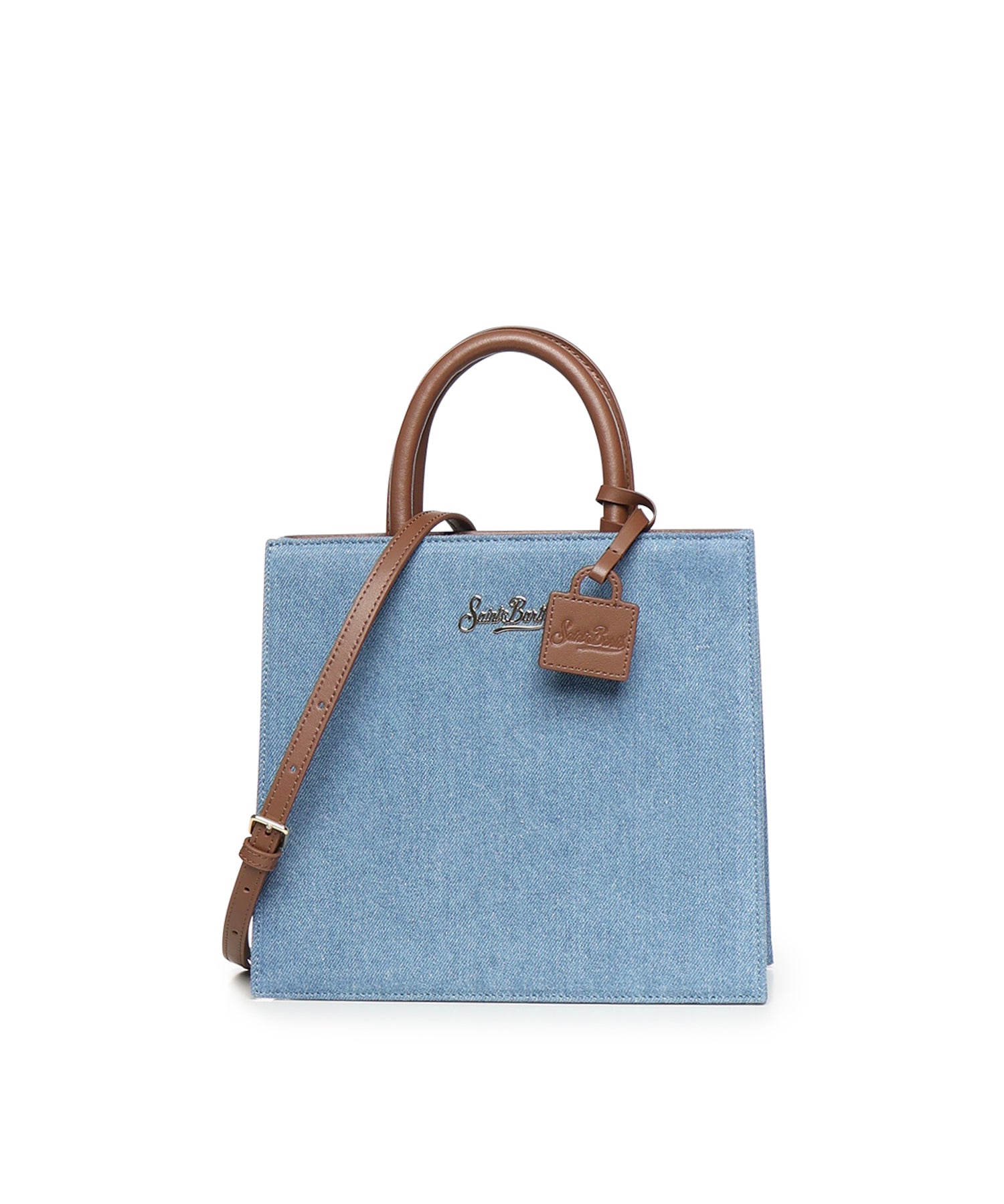Borsa Shop Midi in denim e pelle SHBM0001 00009L MC2 SAINT BARTH 