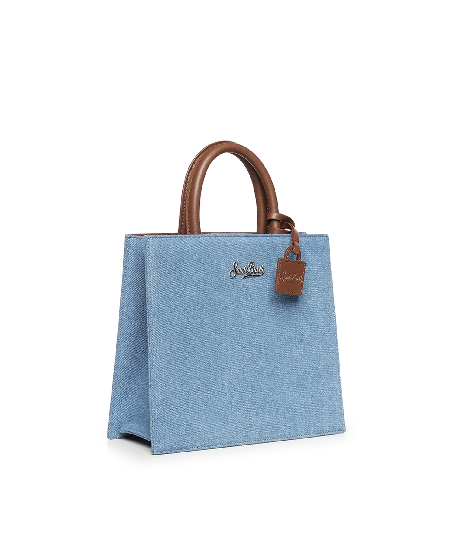 Borsa Shop Midi in denim e pelle SHBM0001 00009L MC2 SAINT BARTH 