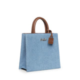 Borsa Shop Midi in denim e pelle SHBM0001 00009L MC2 SAINT BARTH 