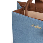 Borsa Shop Midi in denim e pelle SHBM0001 00009L MC2 SAINT BARTH 