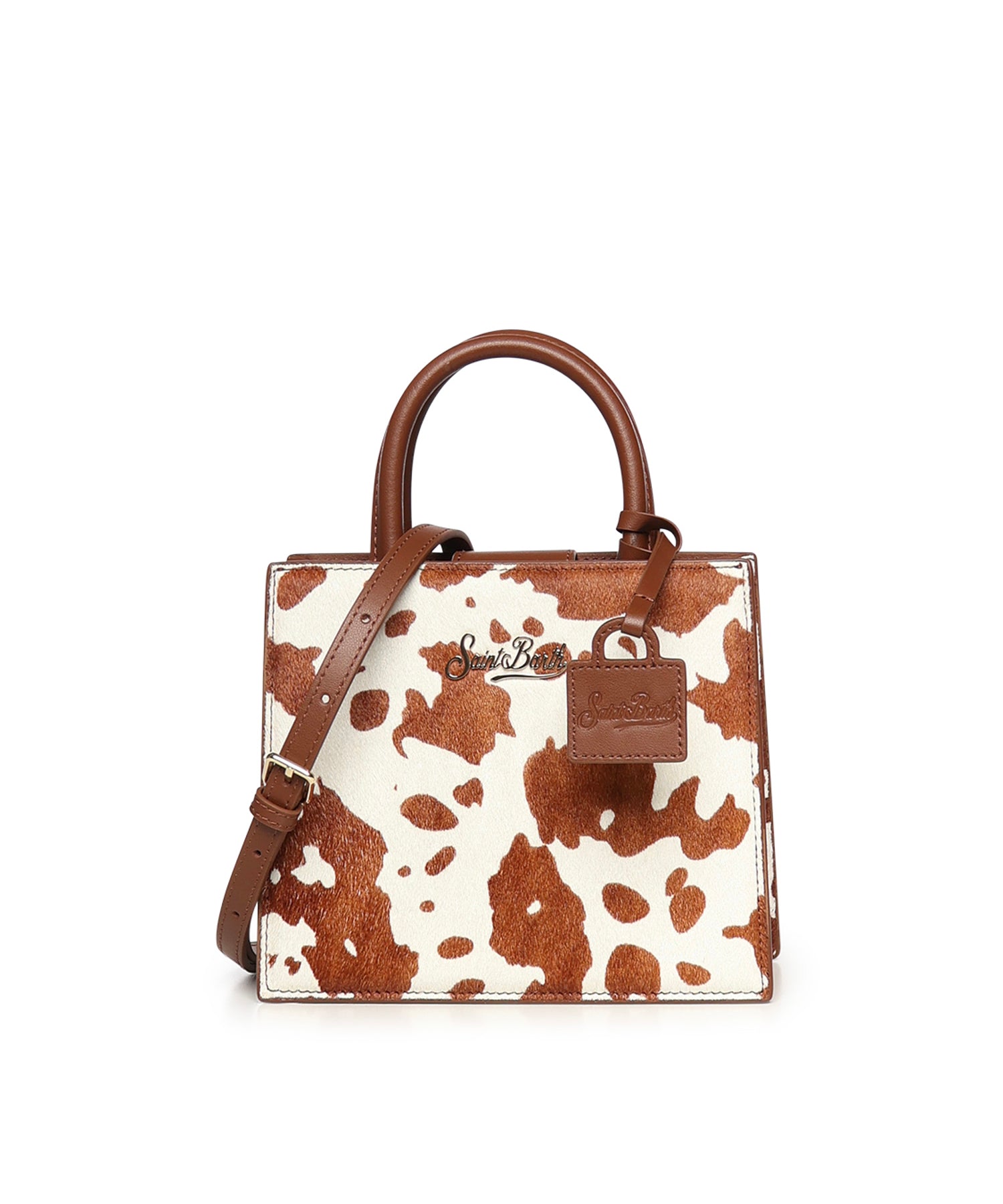 Borsa Shop Mini in cavallino con stampa muccata SHBM0002 00007L MC2 SAINT BARTH 
