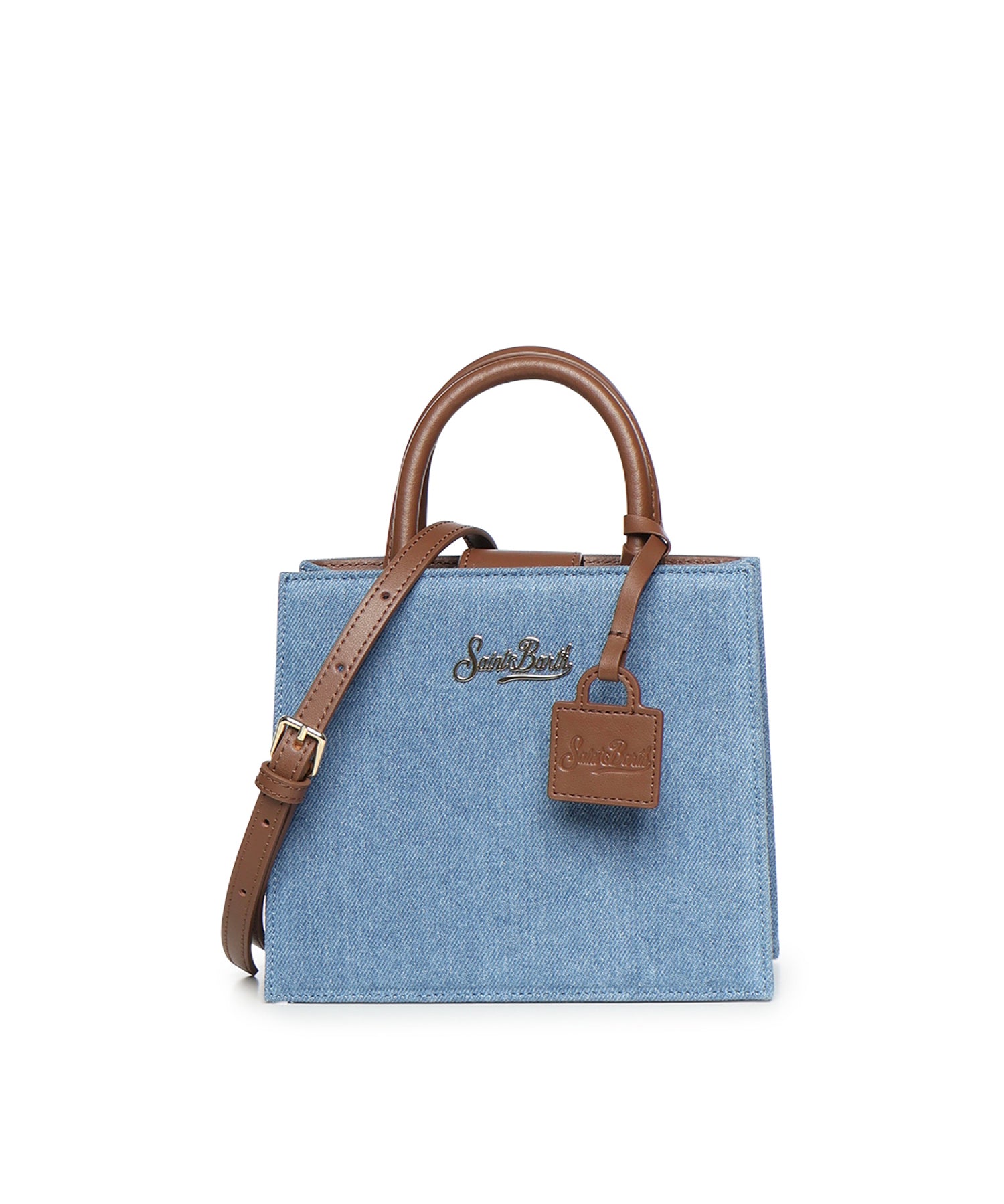 Borsa Shop Mini in denim e pelle SHBM0002 00009L MC2 SAINT BARTH 