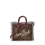 Borsa Vanity mini in canvas leopardato VAMI001 00190L MC2 SAINT BARTH 