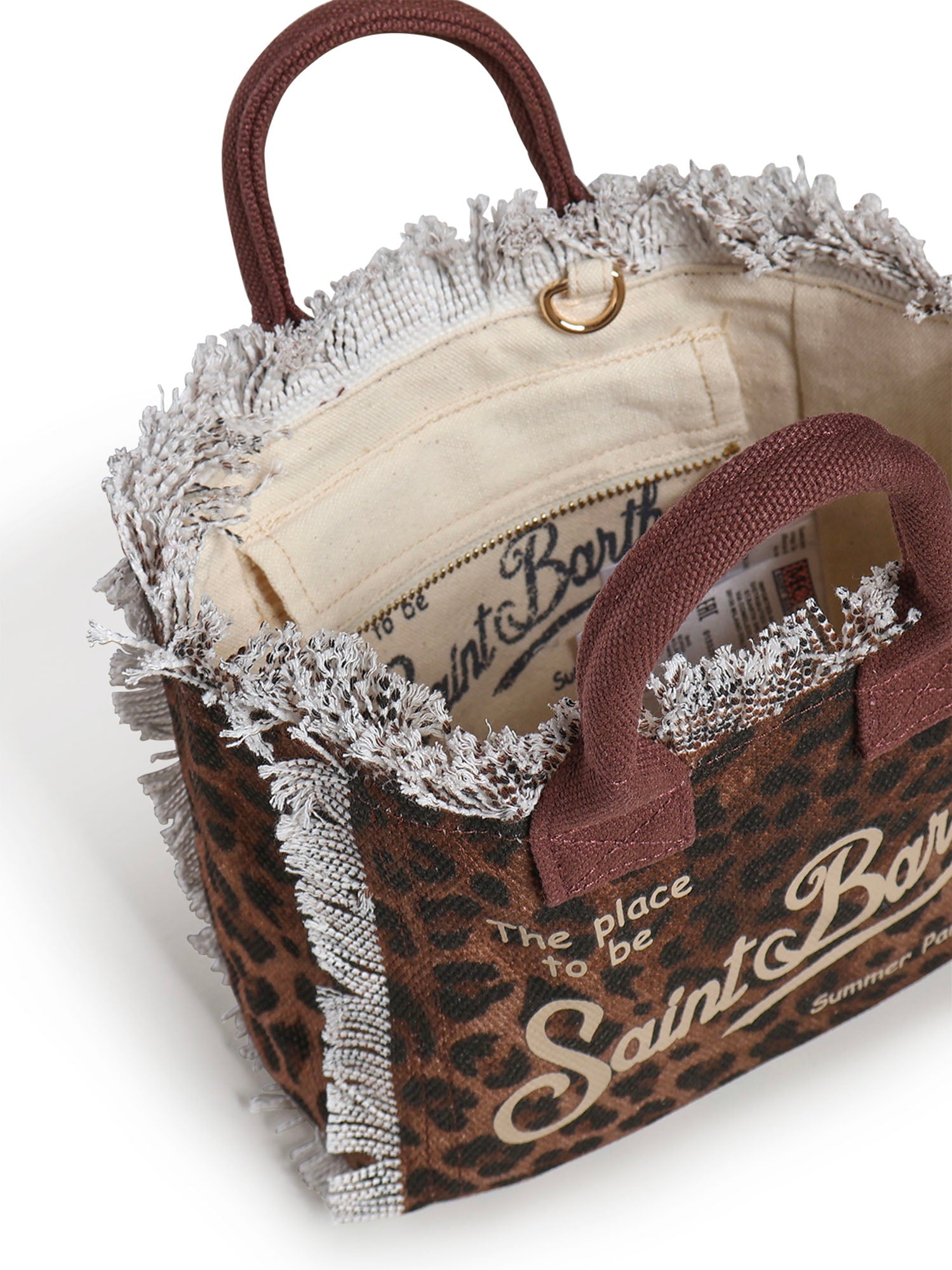 Borsa Vanity mini in canvas leopardato VAMI001 00190L MC2 SAINT BARTH 