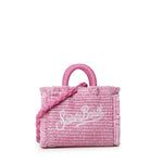 Borsa Vanity micro effetto paglia con logo VAMI015 00223L MC2 SAINT BARTH 